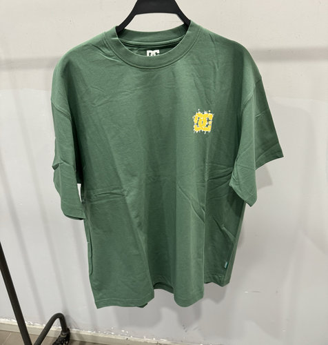 DC Shoes 字母Logo印花落肩圆领宽松短袖T恤 男女同款DC232M1102