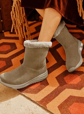 Skechers斯凯奇正品ON-THE-GO STELLAR女子高帮保暖雪地靴144773