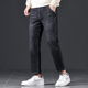 男修身 男裤 直筒小脚裤 弹力男士 轻奢牛仔裤 新款 秋冬厚款 九分裤 子潮