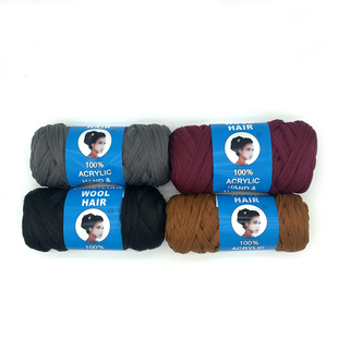 雷鬼脏辫丝Brazilian hair脏辫发丝大辫子 hair wool Brazil