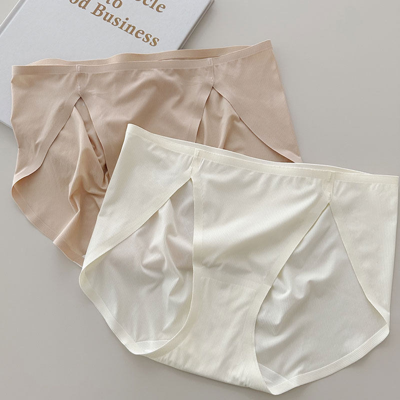 内裤女中腰冰丝轻薄透气无痕包臀高开叉舒适少女士3D立体臀三角裤,女士内衣/男士内衣/家居服,女三角裤,淘宝优惠券,粉丝福利购,淘宝优惠卷