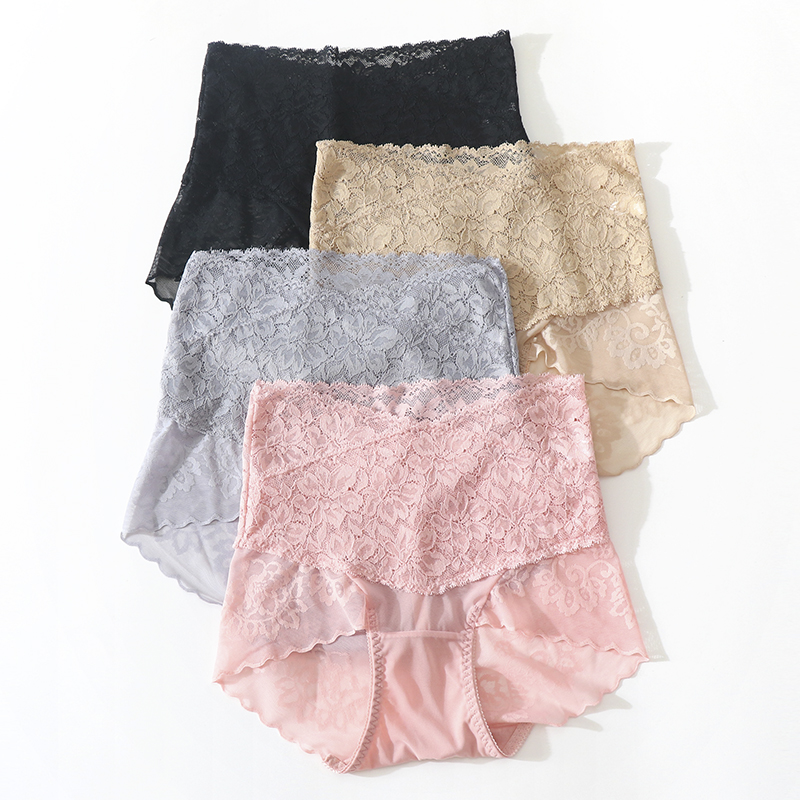 内裤女纯棉高腰收腹裆柔软简约