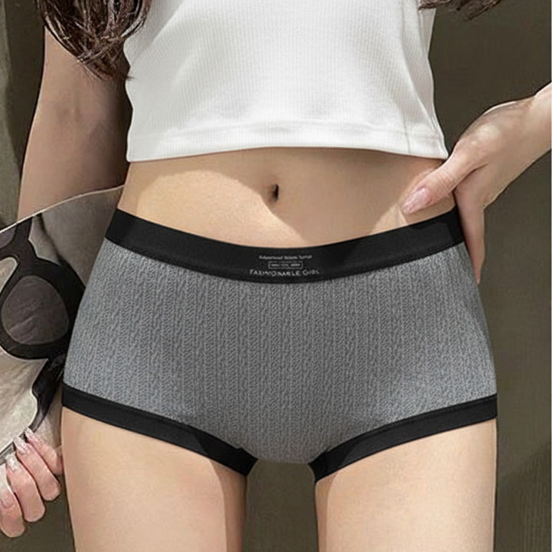 【三条装】森系运动风无痕内裤女棉亲肤透气抑菌裆包臀舒适三角裤