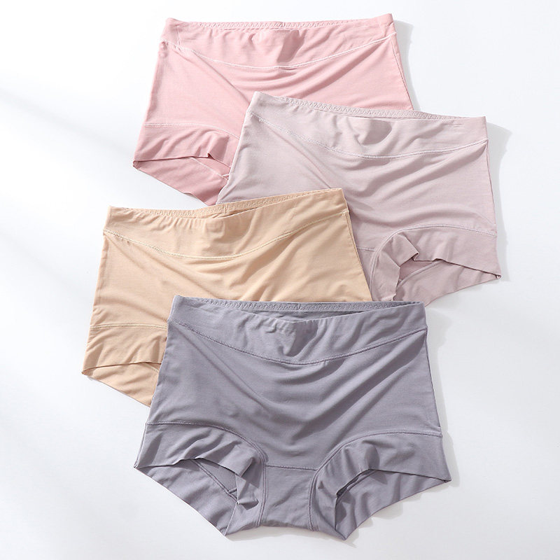2025年新款高腰收腹60支兰精莫代尔大码女士内裤包臀防走光平角裤,女士内衣/男士内衣/家居服,女三角裤,淘宝优惠券,粉丝福利购,淘宝优惠卷