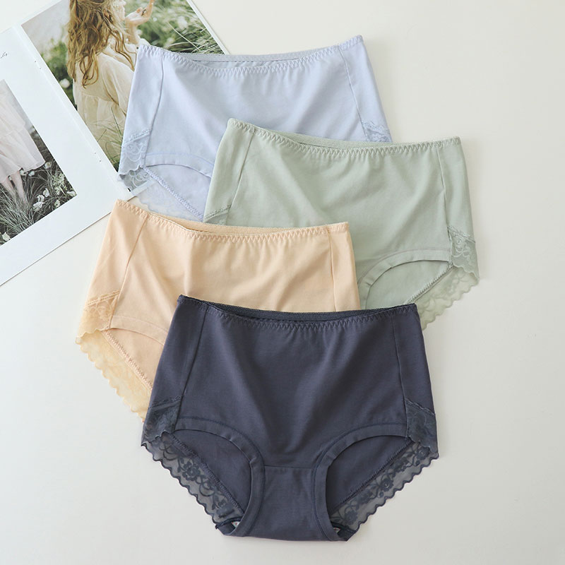 中腰内裤女纯棉透气少胖MM柔软