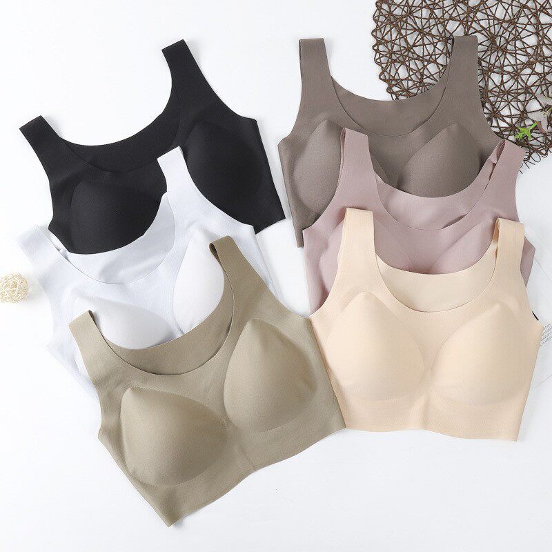 云朵无痕内衣乳胶睡眠背心式bra