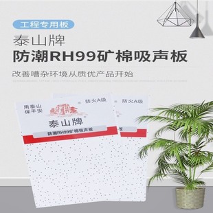 泰山牌矿棉板防潮吸音板吊顶 满天星毛毛虫厂房办公室吊顶