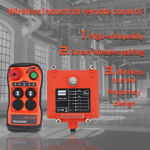 Q200 Industrial Wireless Crane Remote Control kit 2 Button 1