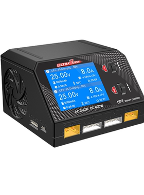 UP7中文双通道智能平衡充电器航模车模穿越机锂电池400W 10A