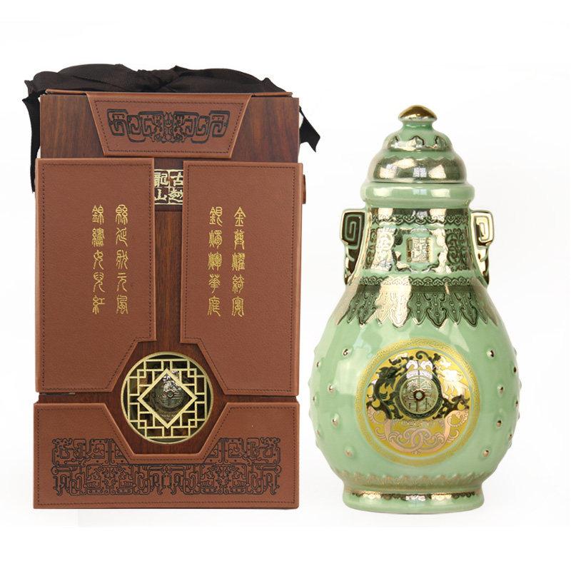 古越龙山金玉满堂绍兴经典黄酒三十年陈库藏花雕酒糯米礼盒装