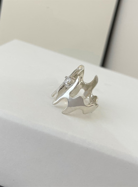 明星同款开口宝石水波纹宝石轻奢