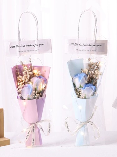 520 День святого Валентина Вечные цветы Звезды розы сушено