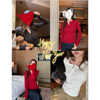 加绒弹力内搭休闲女士打底衫