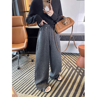 010321~「星光撒银弯刀裤」韩系!亮闪闪撒银显瘦女士加绒弯刀裤