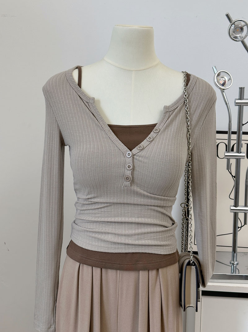 长袖显瘦薄款秋冬内搭弹力棉