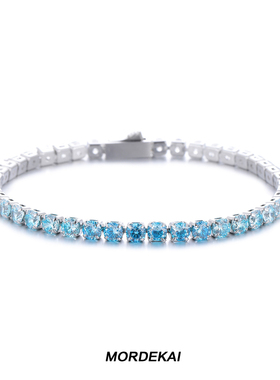 MORDEKAI渐变幻彩锆石网球手链