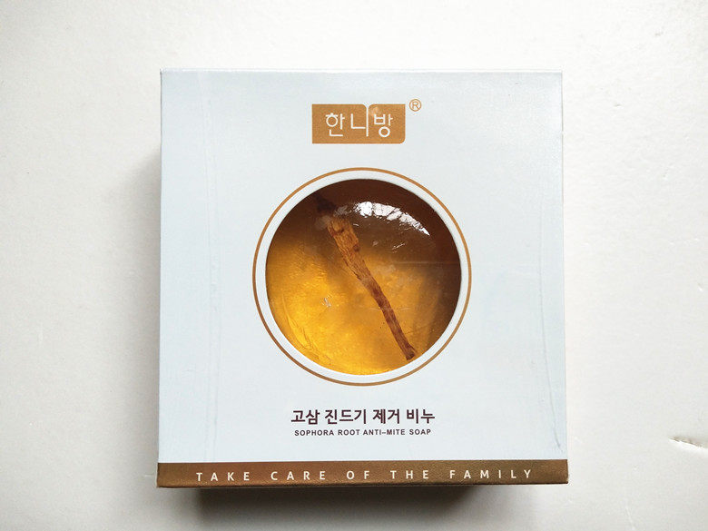 韩国苦参金箔精油皂除螨人参净螨全身植物精华滋润护肤洗澡洁面皂