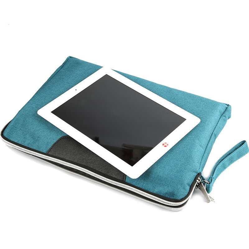 渡美（Dumei）A4简约手提文件袋简约文件包三层拉链文件袋加大容