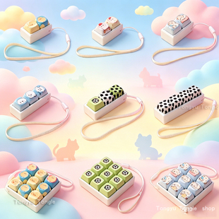 cute keyboard fidget toy clicker girl kidsgift迷你解压小键盘