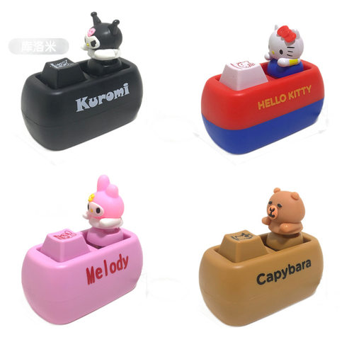 cartoon keyboard button decompression fidget toy girl 玩具