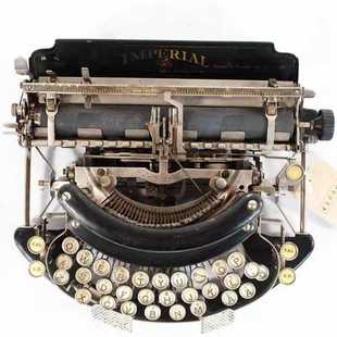 1918年稀有帝国牌 博物馆级古董老式 机械英文打字机藏品 Imperial