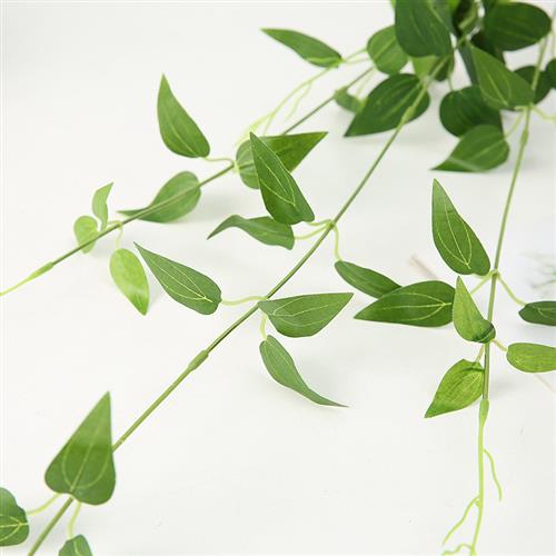 铁线莲叶假花仿真花壁挂藤条仿真金银花叶婚庆装饰仿真植物