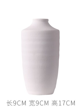 陶瓷花瓶白色素烧简约干花鲜花插花花器ins风软装家居饰品摆件