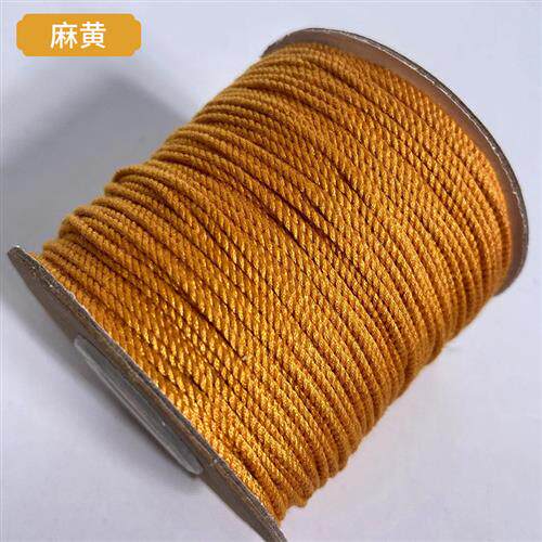 严选95米藏式大轴手搓棉线金刚菩提线彩绳佛珠手串文玩线手搓棉绳