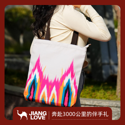 新疆文创博物馆艾德莱斯纹样袋子