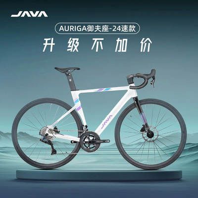 java御夫座公路车24速油碟破风架