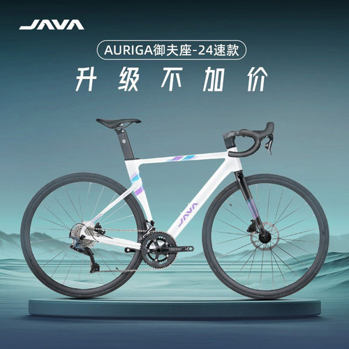 java御夫座公路车24速油碟破风架