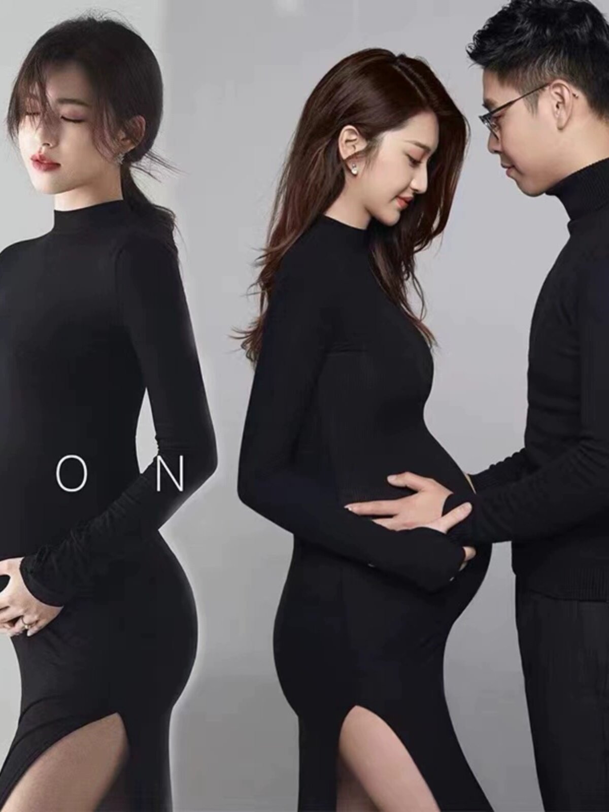 임대 2023 새로운 스타일 홈 스타일 임산부 커플 사진 촬영 의류 사진 스튜디오 스튜디오 임신 어머니 예술
