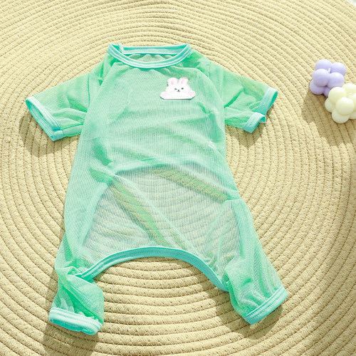 宠物四脚衣四腿衣服背心大狗狗猫咪用品空调服防脏防蚊虫泰迪比熊