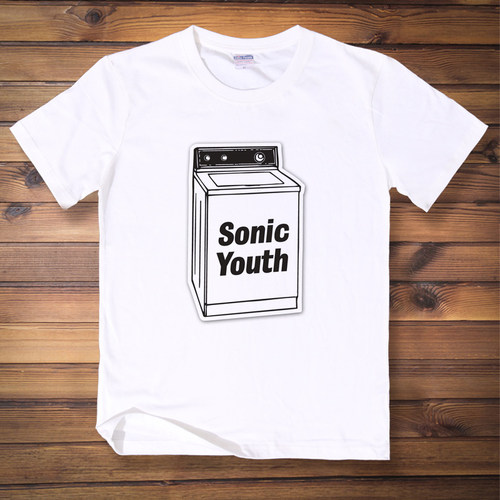 朋克摇滚 sonic youth 音速青年 washing machine 纯棉短袖t恤夏