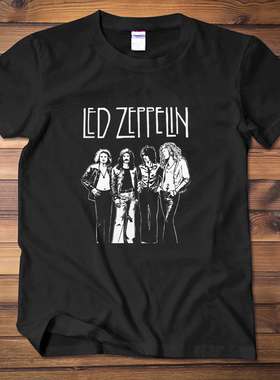 齐柏林飞船飞艇Led Zeppelin摇滚金属男女短袖T恤T-shirt乐队宽松