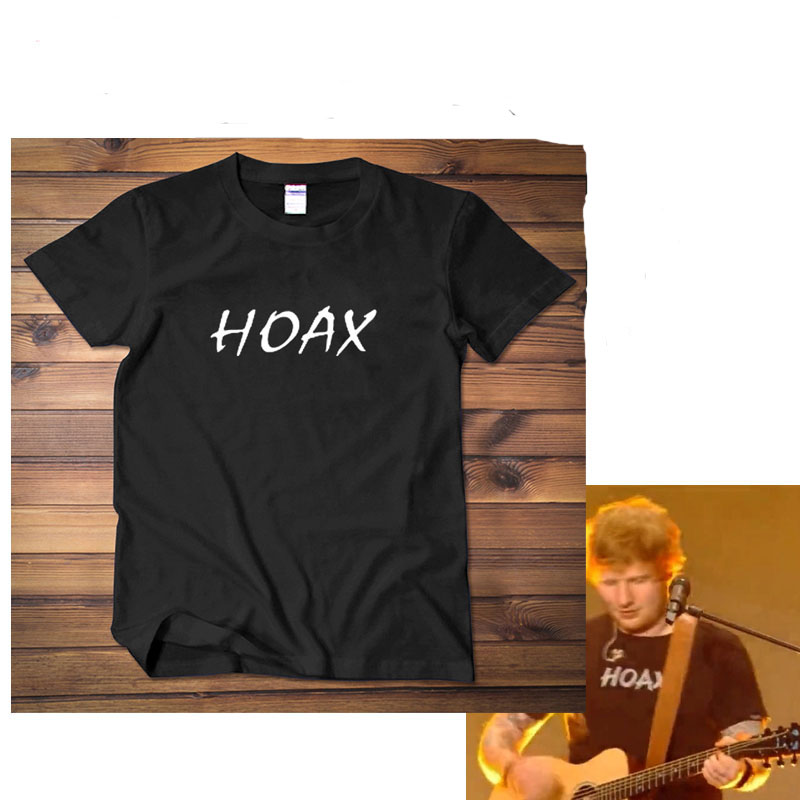 新款 黄老板HOAX演唱会同款Ed Sheeran音乐短袖t恤半袖衫男女衣服