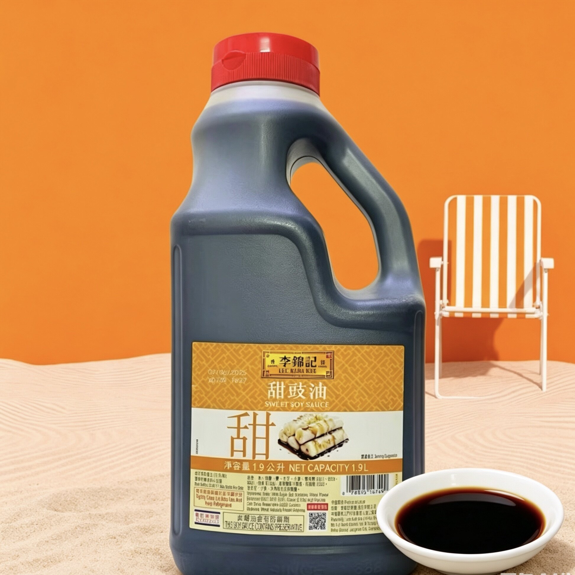 香港港版李锦记甜豉油1.9升甜酱油蘸点肠粉酱