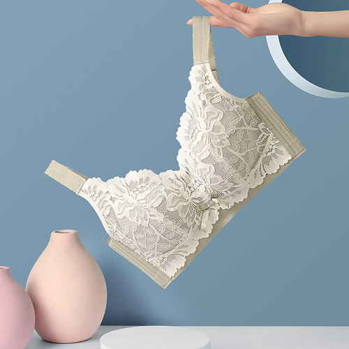 女薄款文胸聚拢收副乳防下垂内衣