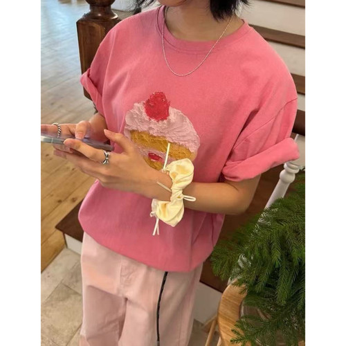 单ENU草莓蛋糕短袖T恤