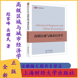 全新正版 高级区域与城市经济学  踪家峰，岳耀民 著  匡时·经济学系列  上海财经大学出版社  F.4554