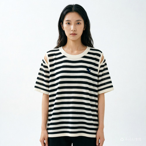 2026春季新款时尚百搭显瘦短袖T恤女上衣潮6025