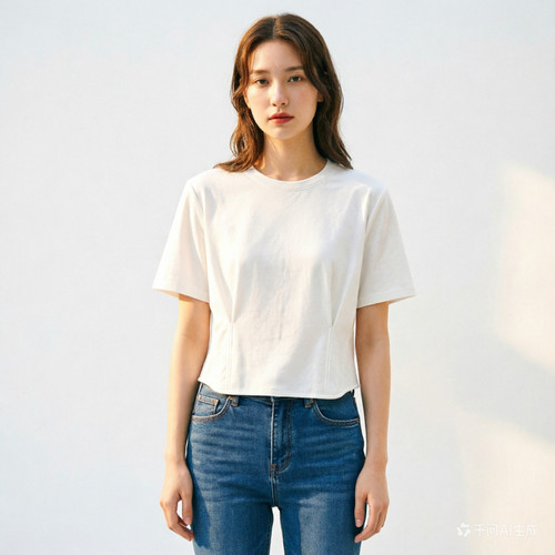 2026春季新款时尚百搭显瘦短袖T恤女上衣潮689