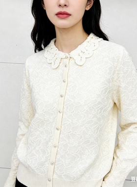 韩版毛圆领纯色宽松长袖针织开衫毛衣外套女时尚88707