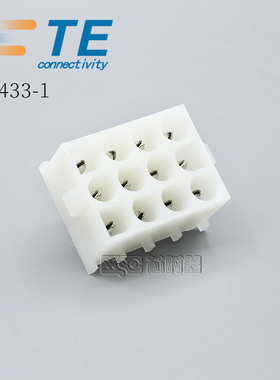 350433-1泰科TE安普AMP板端接插件电梯PCB电路转接板12针6.35间距