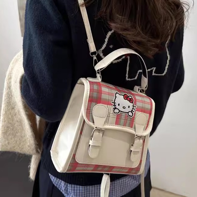 学院风包包女2024新款休闲韩国双肩包背包学生旅行手提单肩斜跨包