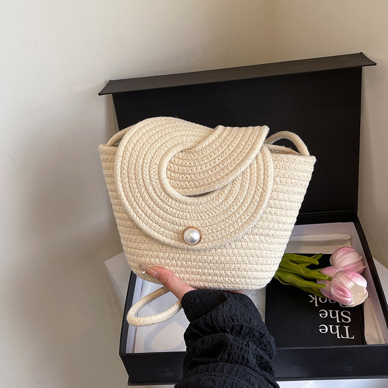 草编包包女夏季2025新款时尚百搭藤编水桶包度假编织单肩斜挎小包,箱包皮具/热销女包/男包,通用款女包,淘宝优惠券,粉丝福利购,淘宝优惠卷