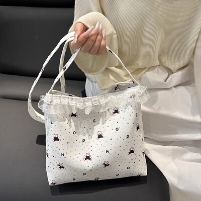 百搭日系帆布包手提包学生包