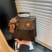 油蜡皮复古小包包女式 2025秋冬新款 斜挎包质感通勤学生双肩包背包