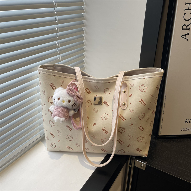 美拉德复古包包女式2026新款潮学院风托特包秋冬休闲大容量斜挎包