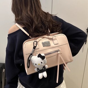 今年流行爆款女式双肩包2025新款百搭后背包多用单肩斜挎包托特包